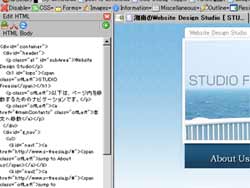 ソースが編集可能になったWebDeveloper1.0の写真